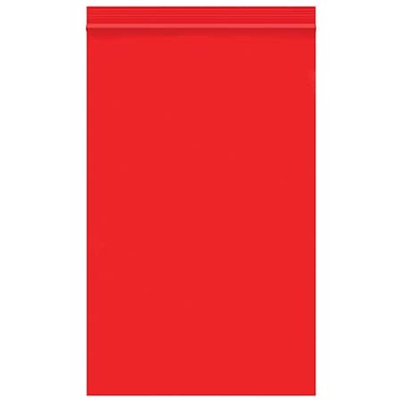 Bsc Preferred 5 x 8'' - 2 Mil Red Reclosable Poly Bags, 1000PK BUY03998178